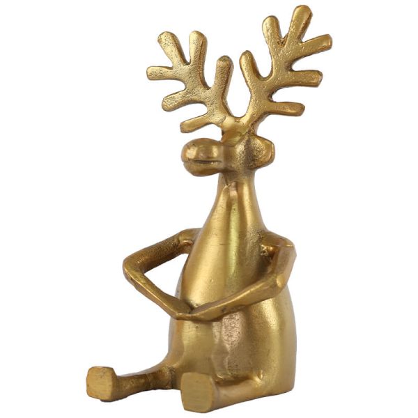 Unrefined Gold Fawn Sitting 19 cm