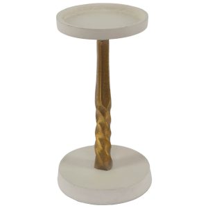 Post Gold Candle Holder 21 cm