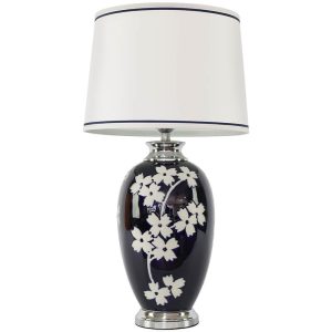 Rosebay Jar Lamp with Shade 75 cm