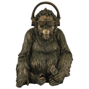 Chimpanzee with Earphones 24 cm