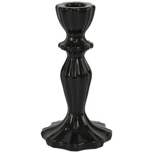 Lia Black Candle Holder 16 cm