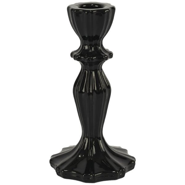 Lia Black Candle Holder 16 cm