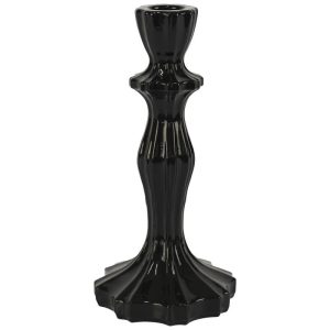 Lia Black Candle Holder 21 cm