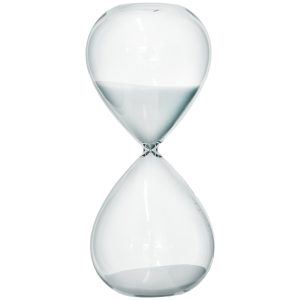 Milky 1 Hour Hourglass 25 cm