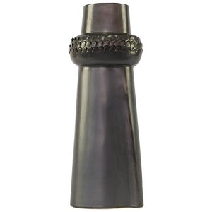 Slate Grey Pillar Vase 41 cm