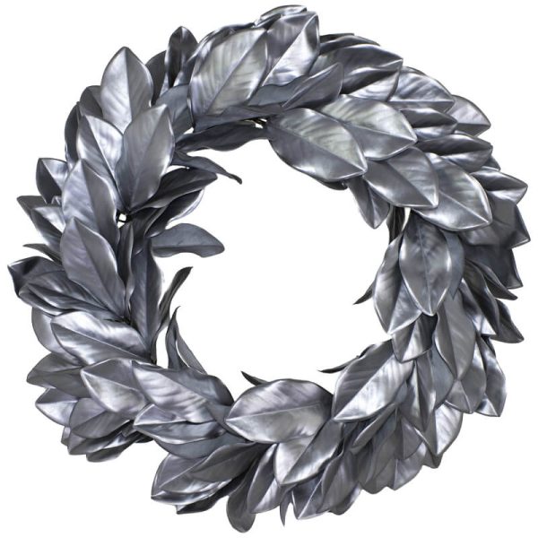 Silver Magnolia Wreath 81 cm