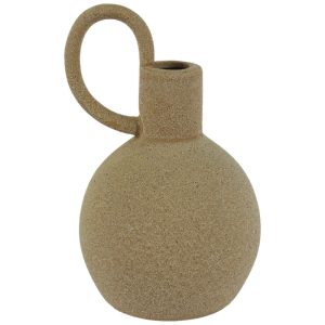 Toscani Sand Handled Vase 15 cm