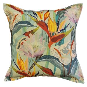 Large Strelitzia Scatter Cushion 60 x 60 cm