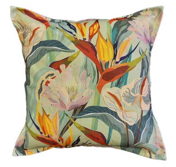 Large Strelitzia Scatter Cushion 60 x 60 cm