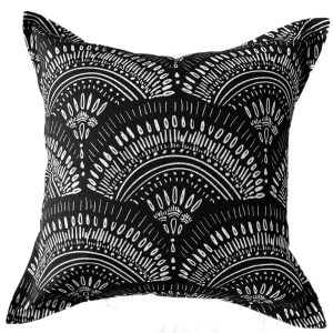 Black Rise Scatter Cushion 60 x 60 cm