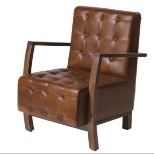 Hazel Occasional Leather Chair 67 cm x 78 cm x 86 cm