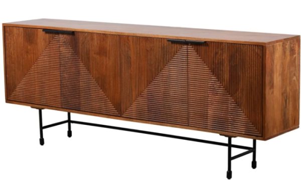 Mango Wood Console 204 cm X 40 cm X 79 cm