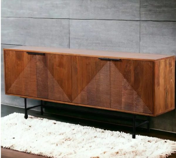 Mango Wood Console 204 cm X 40 cm X 79 cm