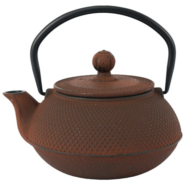 Maroon Cast Iron Tea Pot 600 ml