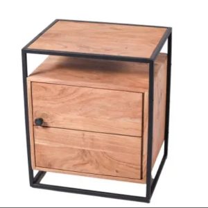 Metropolitan Deluxe Acacia Bedside 60cm x 50 cm x 40 cm