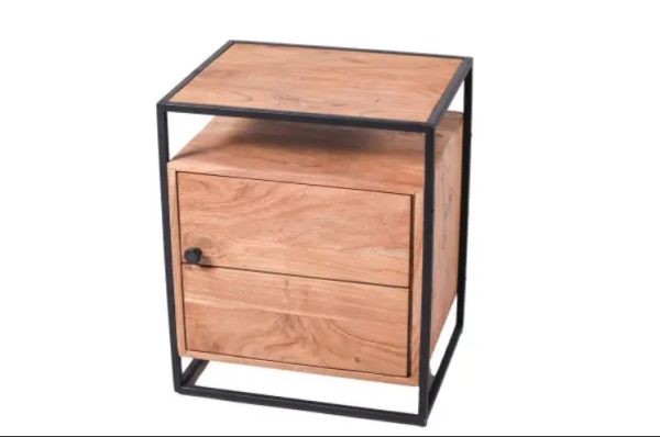 Metropolitan Deluxe Acacia Bedside 60cm x 50 cm x 40 cm