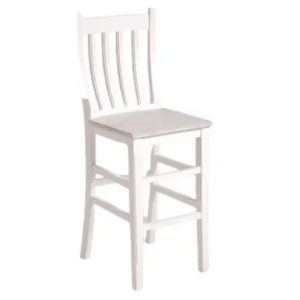 White Wash Bar Chair 40 cm x 40 cm x 100 cm