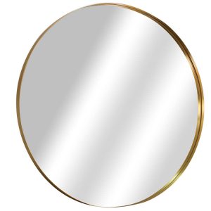 Gold Rim Mirror 80 cm