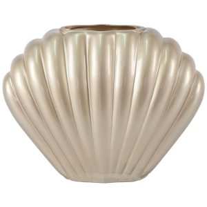 Eggshell Vase Glossy Champagne 22 cm