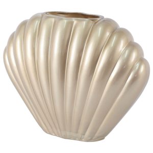 Eggshell Vase Glossy Champagne 22 cm