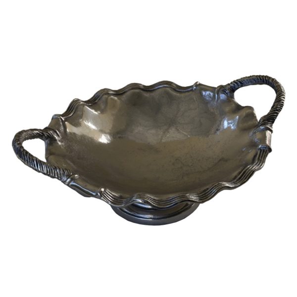 Modern Art Scalloped Edge Dish 42 cm