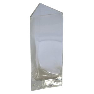 Three-Sided Glass Vase 26 cm