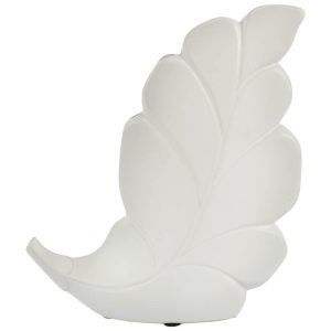 Riffle White Matt Vase 25 cm