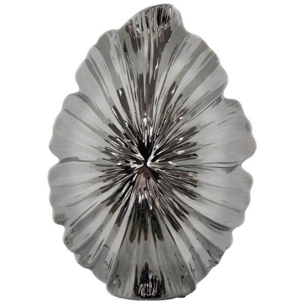 Burst Silver Vase 37 cm