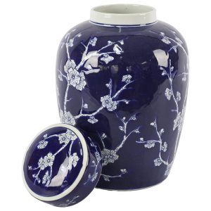 Blue Flower Ginger Jar 32 x 22 cm