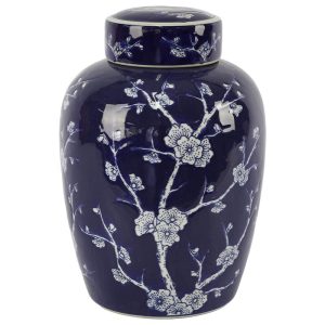 Blue Flower Ginger Jar 32 x 22 cm