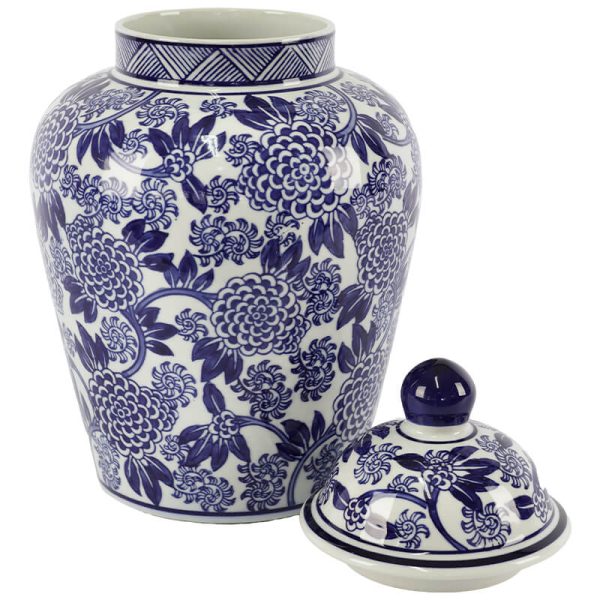 Blue Blossomy Ginger Jar 35 x 21 cm