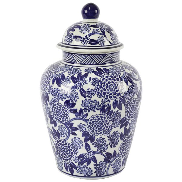 Blue Blossomy Ginger Jar 35 x 21 cm