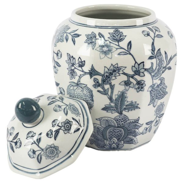 Greyish Blue Ginger Jar 30 x 22 cm