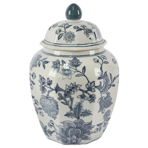 Greyish Blue Ginger Jar 30 x 22 cm