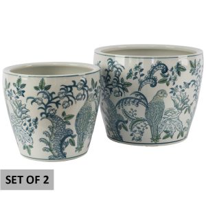 Green Lovebird Pot Set