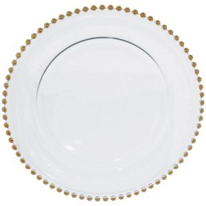 Lakota Gold Pearl Under Plate 32 cm