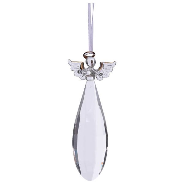 The Crystal Cherub (15 cm) adds a delicate and graceful charm to any space, ideal for enhancing your décor with a touch of elegance and serenity.