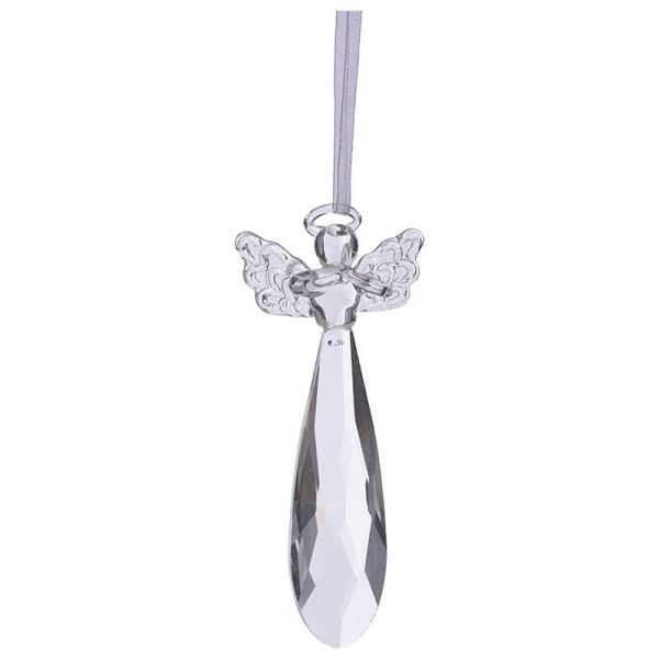 Clear Crystal Cherub 12 cm