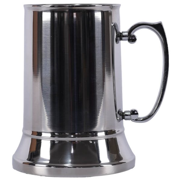 Stainless Steel Double Wall Beer Mug 550 ml