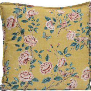 Sanderson - Andhara Saffron Cushion Cover Teal 61 x 61 cm