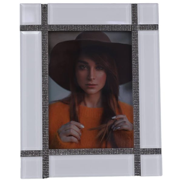 Sheer White Photo Frame 26 cm