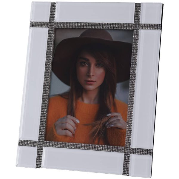 Sheer White Photo Frame 26 cm