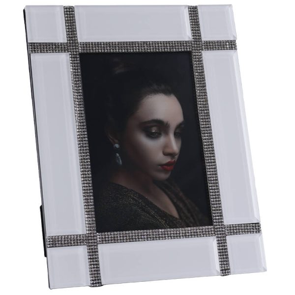 White Sheer Photo Frame 23 cm