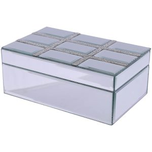 Silver Sheer Box 21 x 13 x 9 cm