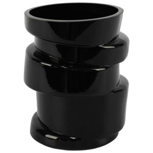 Black Twisted Vase