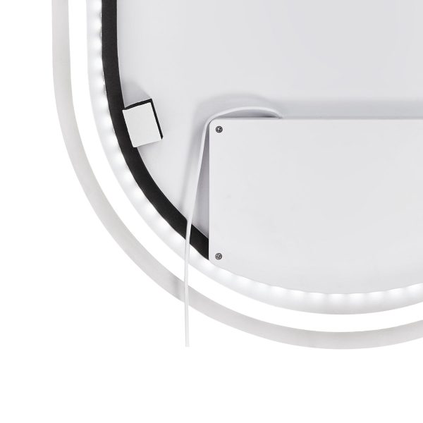 Oval Frameless LED Mirror 800 x 500 mm